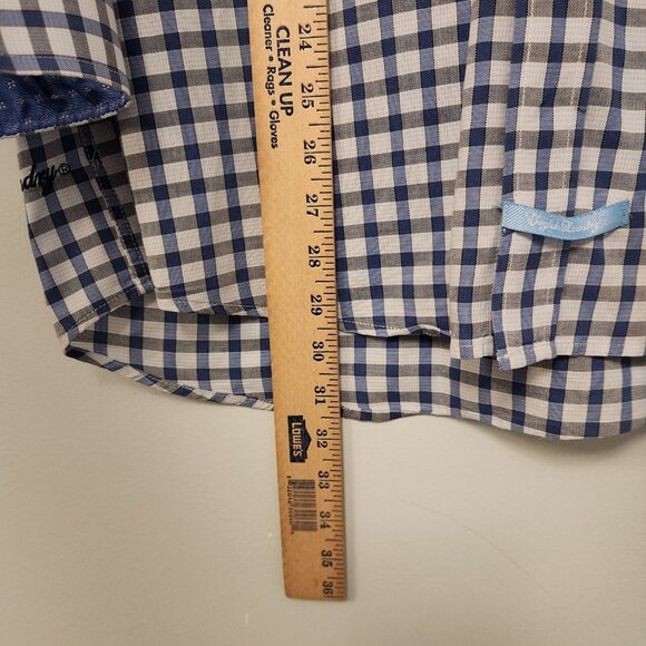 English Laundry Shirt Long Sleeve Button Up Flip Cuff Mens Size 15.5 32/33 - Picture 15 of 16